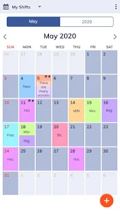 Screenshot 1 for Personal Work Shift Schedule & Calendar Pro 1.8