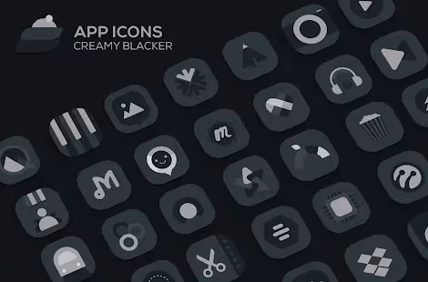 Screenshot 4 for Creamy Blacker icon pack 1.0.0 Patched