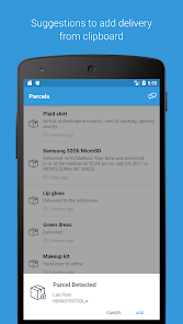 Screenshot 3 for Parcels 2.3.9 MOD APK Premium Unlocked