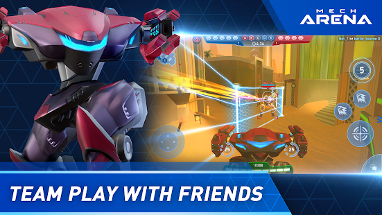 Screenshot 3 for Mech Arena Robot Showdown 1.24.02 MOD APK Mega Menu