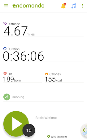 Screenshot 1 for Endomondo Running Walking Premium 16.4.0