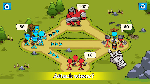 Screenshot 1 for Stick Clash 1.1.3 MOD APK Unlimited Money