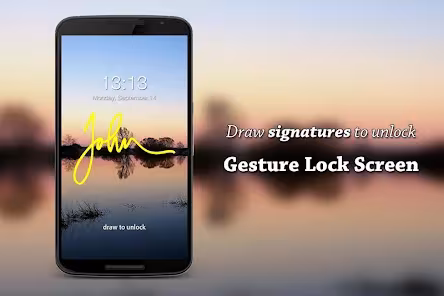 Screenshot 2 for Gesture Lock Screen 4.28 APK MOD Pro Unlocked