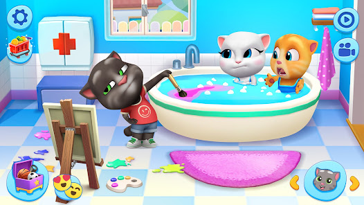 Screenshot 1 for My Talking Tom Friends 1.8.1.5 Mod money