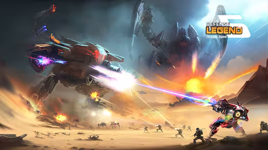 Screenshot 1 for Defense Legend 5 Survivor TD 1.0.67 MOD APK Unlimited Gem