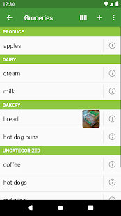 Screenshot 1 for Our Groceries Shopping List Premium 4.0.2