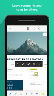 Screenshot 2 for Adobe Acrobat Reader PDF Viewer, Editor & Creator 19.6.0.10191