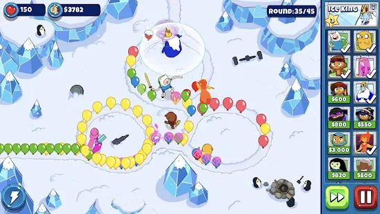 Screenshot 2 for Bloons Adventure Time TD 1.1.0 APK + MOD