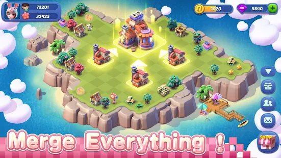 Screenshot 2 for Mergical Fun Match Island Game 1.2.149 MOD APK Free Shopping