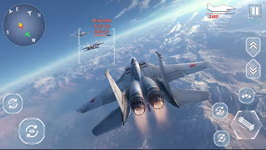 Screenshot 1 for Aircraft Strike Jet Fighter Mod APK 3.6.8 Mod speed