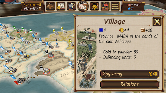 Screenshot 3 for Shoguns Empire Hex Commander v1.9.1 MOD APK Unlocked/Unlimited Money