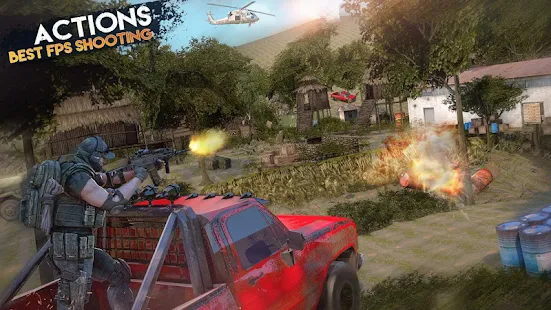 Screenshot 3 for FPS Task Force 2020 New Shooting Games 2020 2.6 Mod god mode