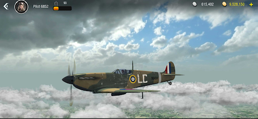 Screenshot 2 for WW2 warplanes Squad of Heroes Mod APK 3.14 Unlimited money Mod Menu
