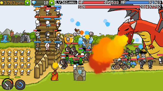 Screenshot 3 for Grow Castle Tower Defense 1.40.10 MOD APK Unlimited Coins