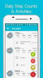 Screenshot 3 for Accupedo+ pedometer step counter Premium 3.6.7.G
