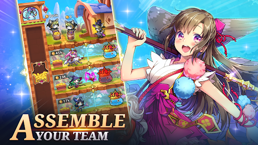Screenshot 3 for Idle Goddess Angels Waifu RPG Mod APK 0.5.2 Unlimited money Free purchase