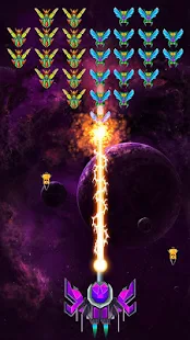 Screenshot 5 for Galaxy Attack Alien Shooter 19.9 MOD  (Infinite Crystals + Money)