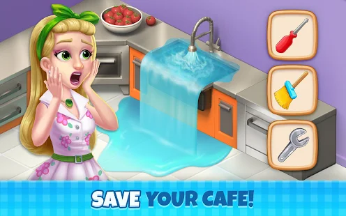 Screenshot 1 for Manor Cafe 1.189.38 MOD APK Unlimited Money