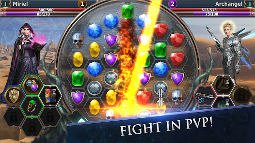 Screenshot 1 for Gunspell 2 Puzzle RPG MOD APK 1.4.7561 Unlimited Open Creates, No ADS