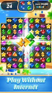 Screenshot 4 for Jewels Temple Adventure 2024 Mod APK 8.9.3 Remove ads, Unlimited Money