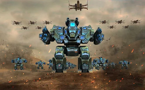 Screenshot 1 for FUTURISTIC WAR ROBOTS 1.1.1 MOD APK
