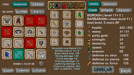 Screenshot 3 for Dungeons of Chaos 2.4.100 MOD APK Unlimited Money