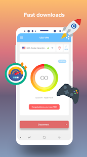 Screenshot 2 for USA VPN Get free USA IP Premium 1.25 Mod