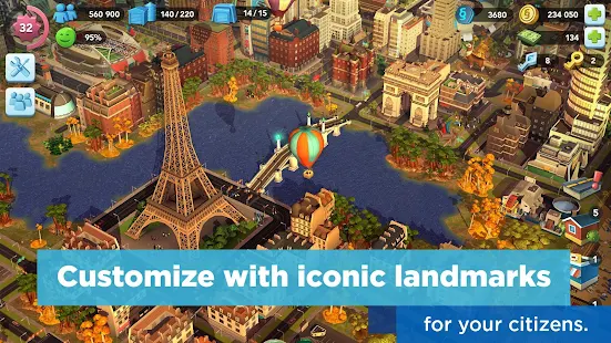 Screenshot 3 for SimCity BuildIt 1.23.3.75024 MOD APK