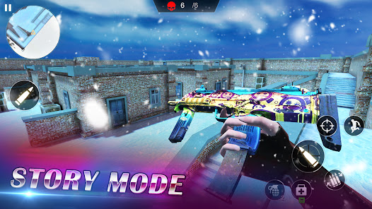 Screenshot 2 for Pro Sniper PvP Gunfight 3D Mod APK 1.8.4 Unlimited money Mod Menu