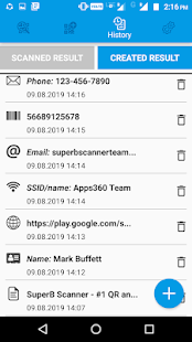 Screenshot 3 for QR and Barcode Scanner PRO 1.2.6