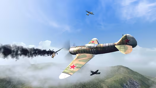Screenshot 4 for Warplanes WW2 Dogfight 2.3.6 MOD APK Free Purchases