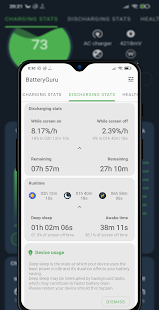 Screenshot 2 for Battery Guru Battery Monitor Battery Saver 1.8.9.3 Mod