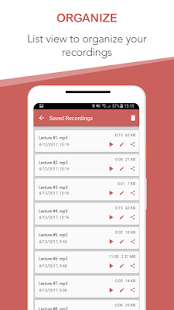 Screenshot 1 for Voice Recorder HD 1.0.16 Ad Free