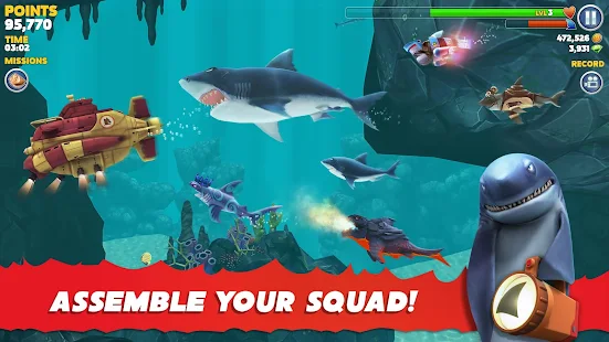 Screenshot 7 for Hungry Shark Evolution 7.3.0 MOD (Unlimited Coins + Gems)