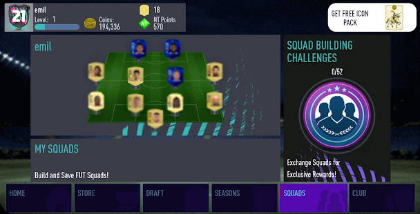 Screenshot 4 for NT 21 Draft Simulator Pack Opener 163 MOD Unlimited Money