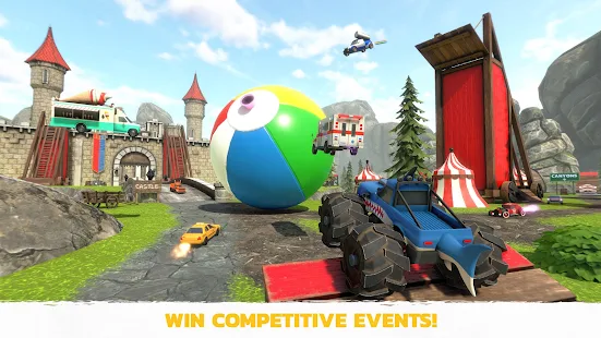 Screenshot 2 for Crash Drive 3 Multiplayer Car Stunting Sandbox! 39 MOD APK Free Shopping