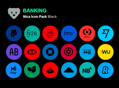 Screenshot 1 for Nica Icon Pack Black 1.0.8 Mod