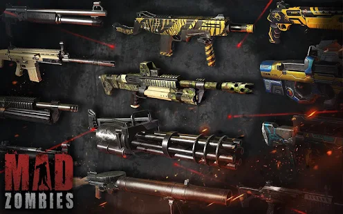Screenshot 2 for MAD ZOMBIES Offline Zombie Games 5.17.0 MOD APK