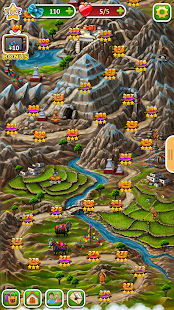 Screenshot 5 for Indy Cat Match 3 Puzzle Adventure v1.86 Mod free shopping