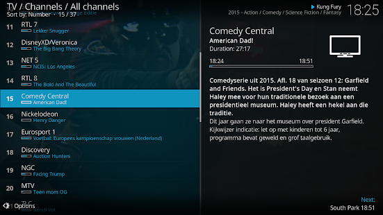 Screenshot 2 for Kodi 18.1