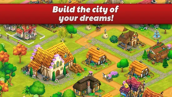 Screenshot 3 for Town Village Farm Build Trade Harvest City 1.8.8 MOD APK
