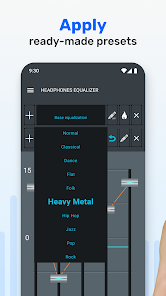 Screenshot 2 for Headphones Equalizer Music Bass Enhancer 2.3.12 Unlocked APK