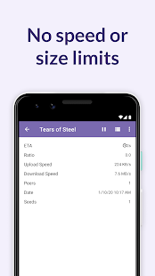 Screenshot 1 for BitTorrent Pro Official Torrent Download App 6.1.8 Mod
