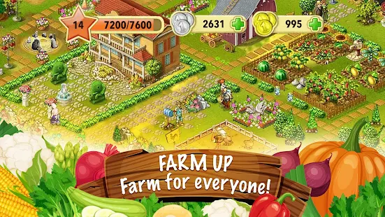 Screenshot 4 for Janes Farm farming game grow fruit & plants 8.7.1 MOD (Unlimited Money)