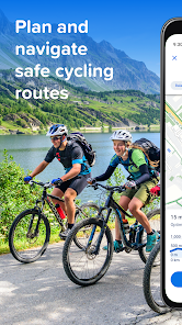 Screenshot 1 for Bikemap Your Cycling Map & GPS Navigation Premium 13.2.4