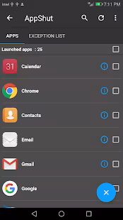 Screenshot 1 for AppShut Close running apps Premium 1.4.6