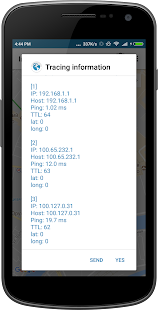 Intrace: Visual Tracerouteâ €“ Vignette De La Capture D'ã©Cran Intrace: Visual Traceroute – Vignette de la capture d'écran