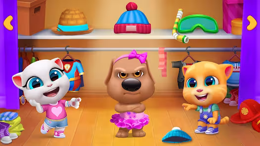 Screenshot 7 for My Talking Tom Friends 1.8.1.5 Mod money