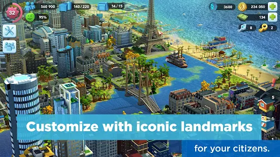 Screenshot 3 for SimCity BuildIt 1.26.5.82031 APK + MOD Unlimited Money