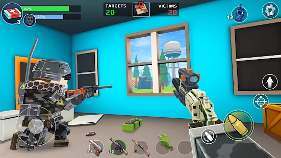 Screenshot 1 for PIXELS UNKNOWN BATTLE GROUND 1.52.02 MOD (Unlimited Money)